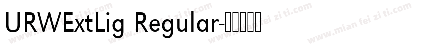 URWExtLig Regular字体转换